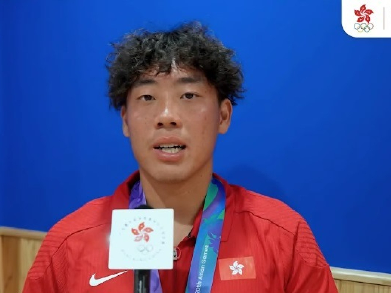 黃澤林賽後表示，取得亞運金牌是對自己一個肯定，證明自己方向正確。（港協暨奧委會）