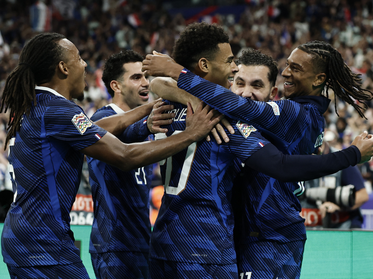 France scored four times in the final 13 minutes of their Group A1 encounter against Belgium at the Stade de France. Photo: Reuters