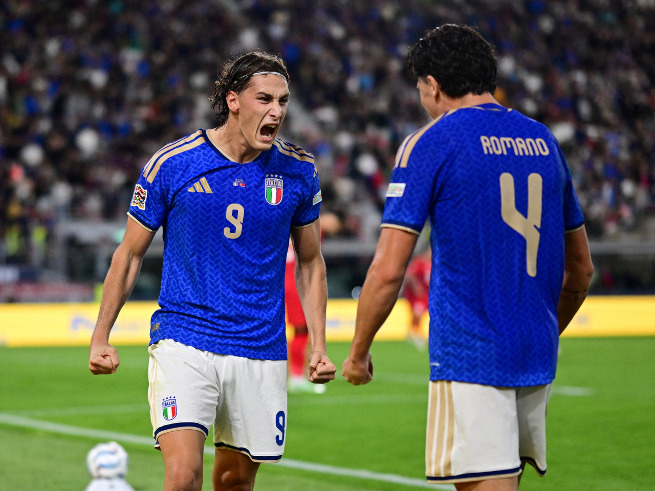 Italy moved into second in Group A1 after a 3-1 home victory over T&uuml;rkiye. Photo: Reuters