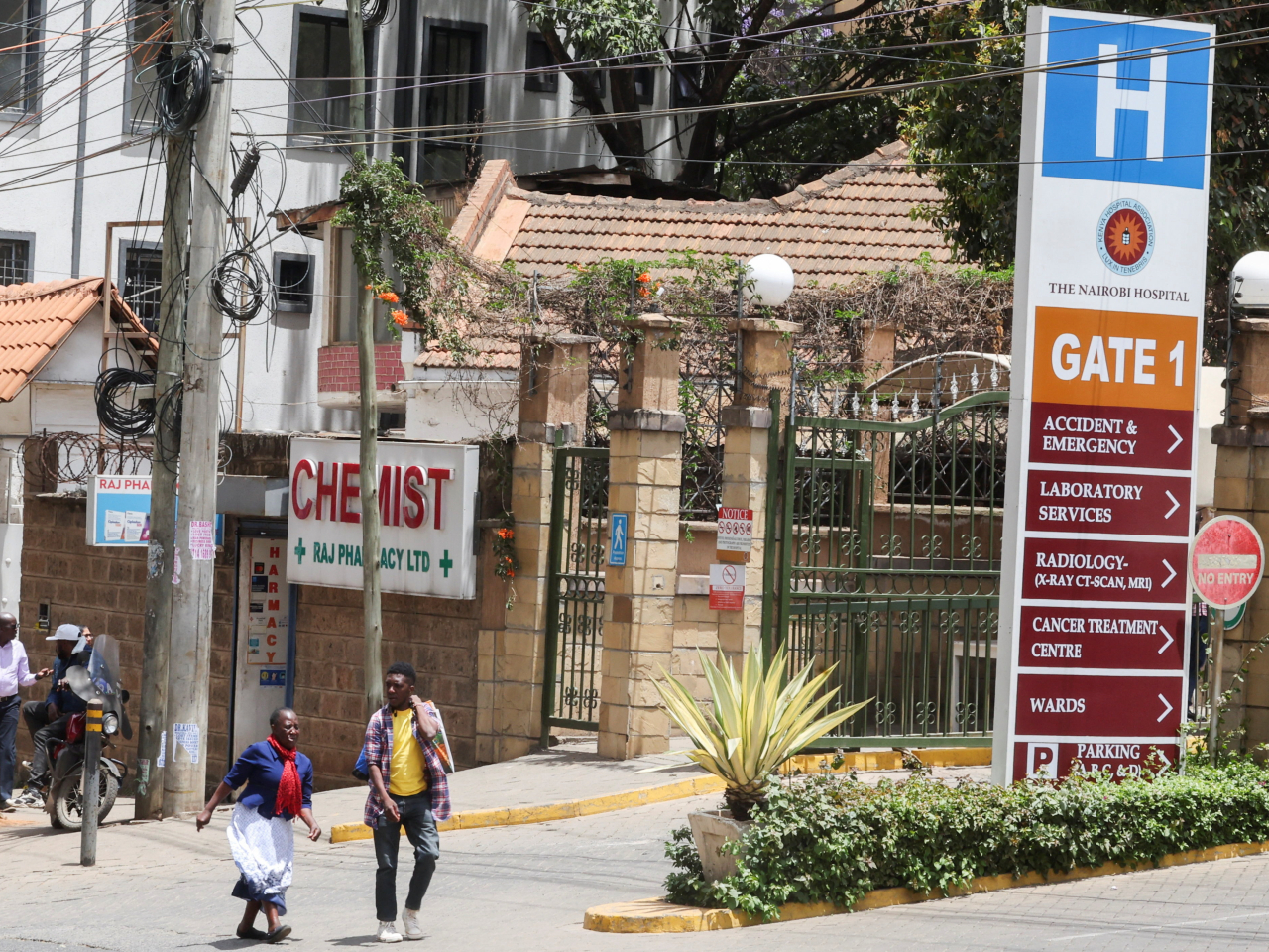 The Nairobi Hospital where the first Kenyan ebola patient had been admitted before he died. Photo: Reuters