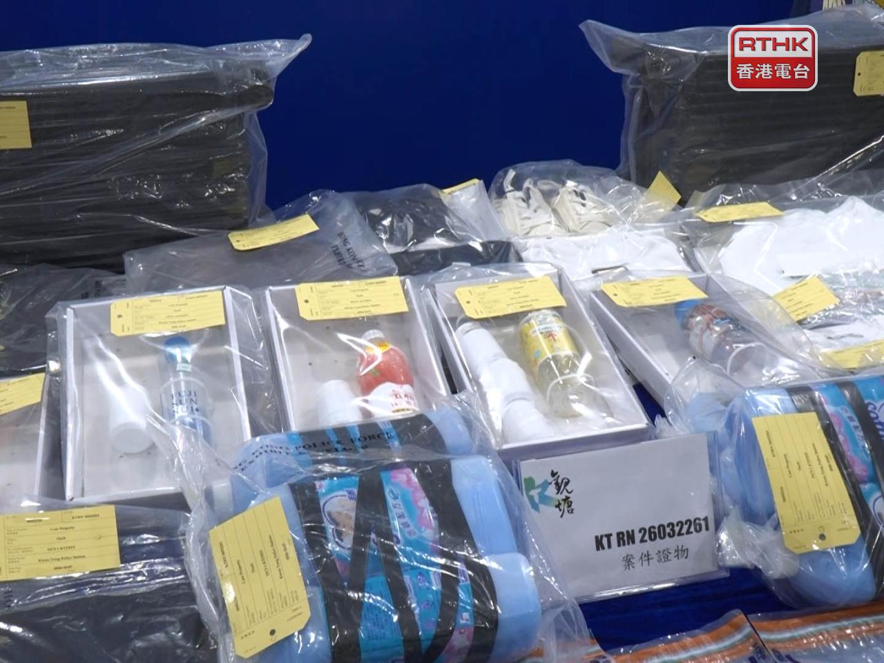 警方說，案件經過匪徒精心策劃，包括案件主腦是報案人的友人，涉嫌安排另外兩名男子，預先購買柔順劑，又預訂酒店相鄰房間。（鍾家銘攝）