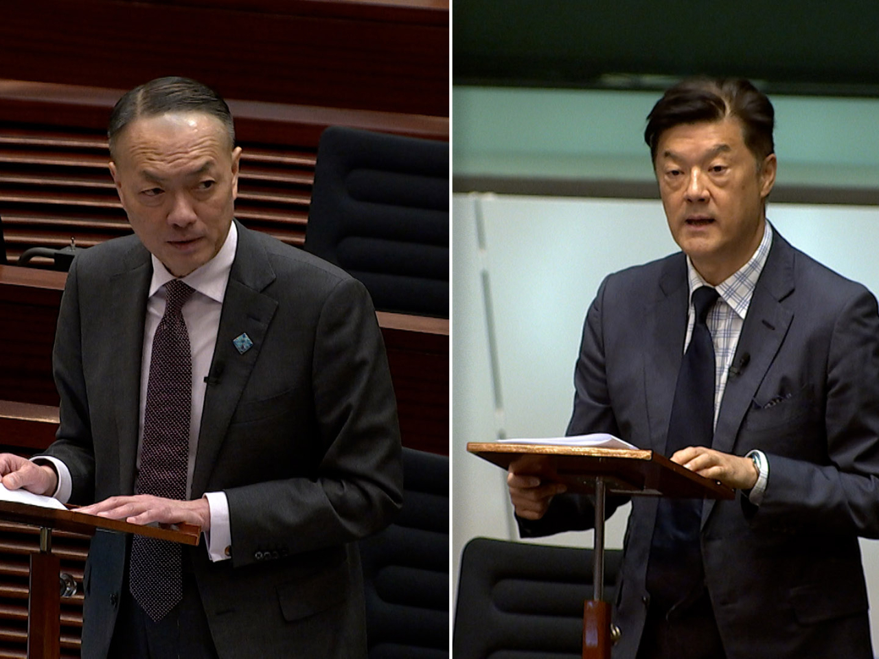 姚祖輝（右）表示，北都建設重中之重在於北都大學城。吳永嘉（左）建議北都應該秉持「基建先行」，優先做好完善交通網絡、道路基建、公共設施。