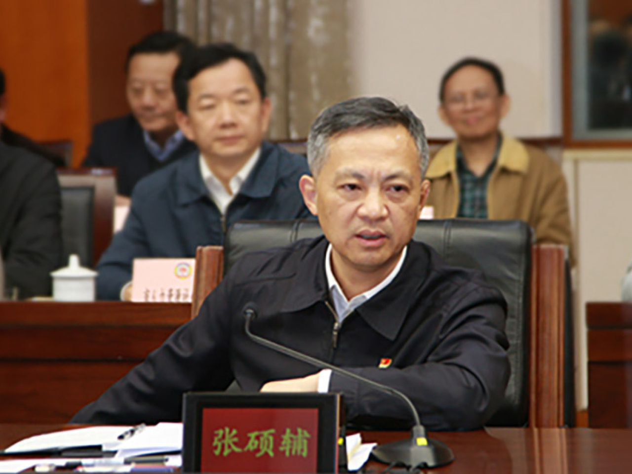 張碩輔涉嫌嚴重違紀違法，目前正接受中央紀委國家監委紀律審查和監察調查。（廣州市政協資料圖片）