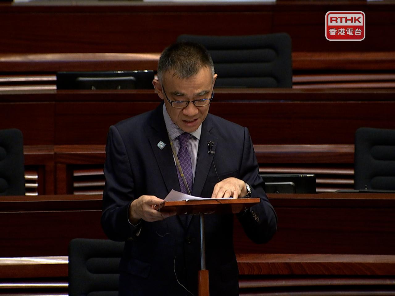 Thomas So calls for expanding preferential policies for SAR enterprises in the Greater Bay Area. Photo: RTHK