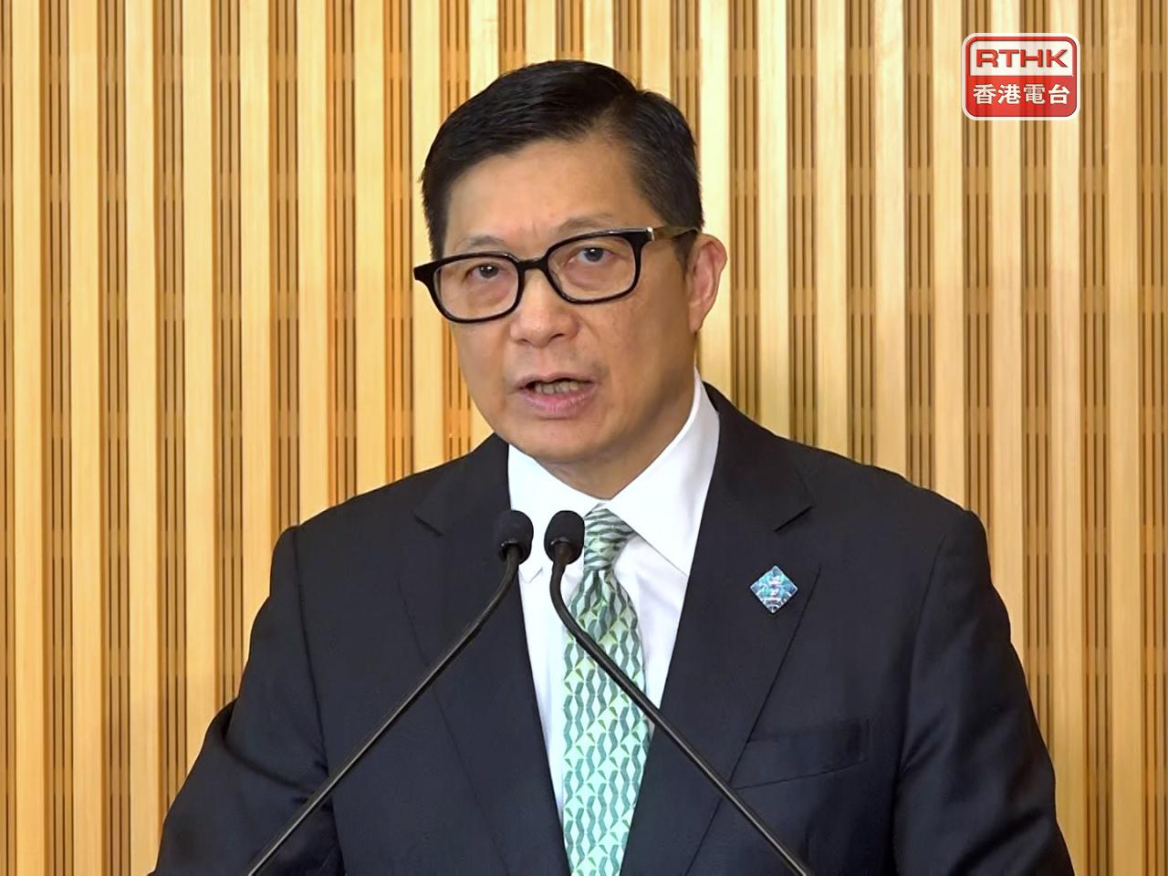 Chris Tang says maximum manpower will be deployed at the new facility on its opening on Monday. Photo: RTHK