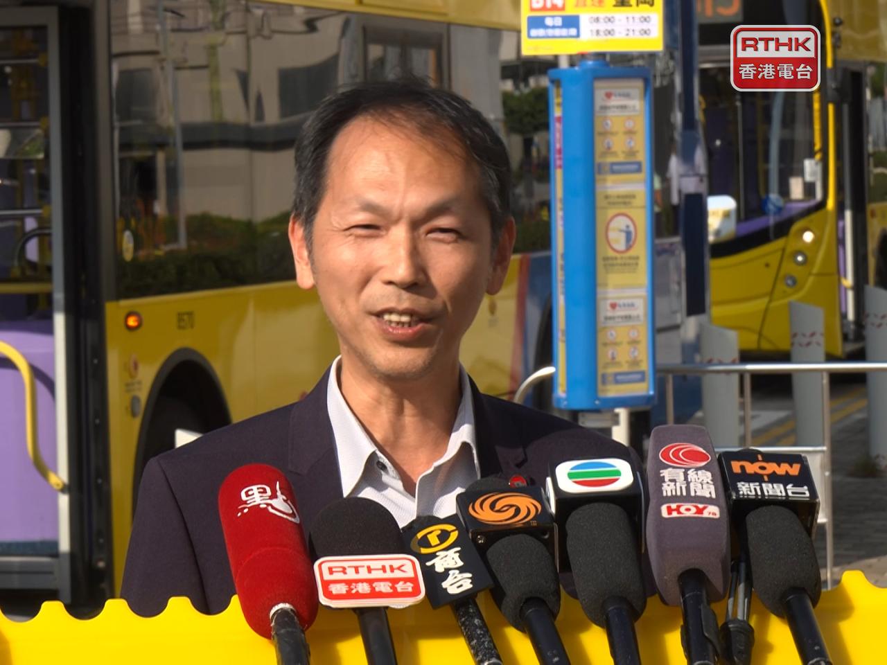 Roger Ma of Citybus says passengers travelling between Huanggang port and Hong Kong Island will pay HK$27.6. Photo: RTHK