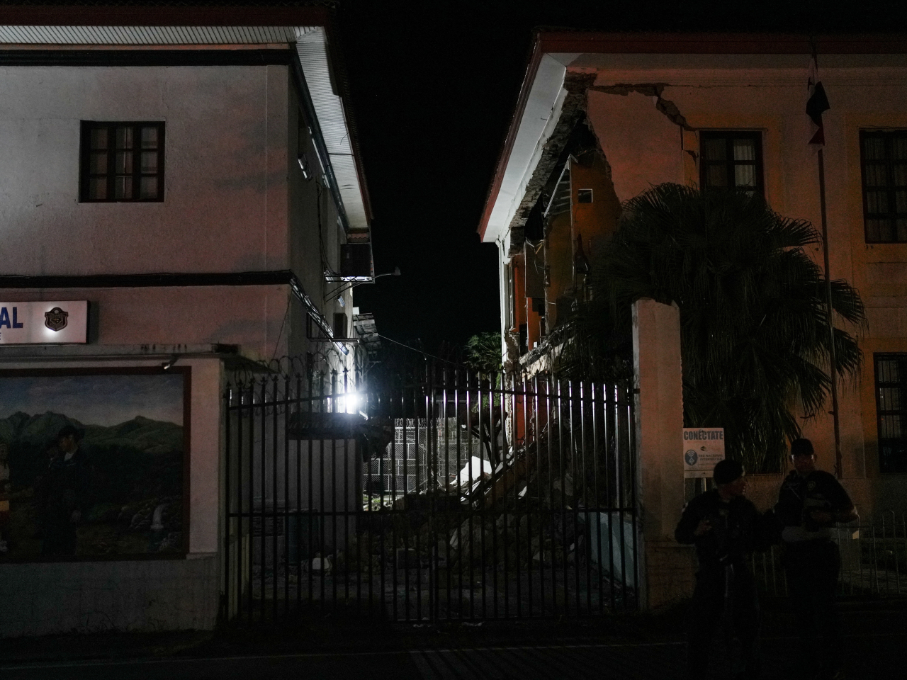 The damaged Governor's Palace in Penonome, Panama. Photo: Reuters