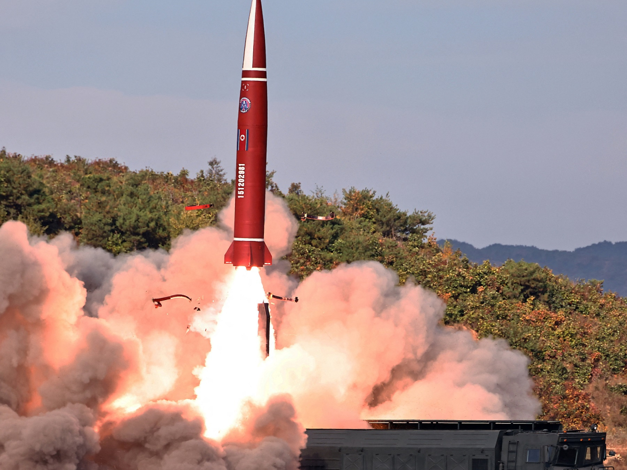 State media said the tactical ballistic missile test verified the successful technical upgrading of an important core element of the device. Photo: KCNA via Reuters