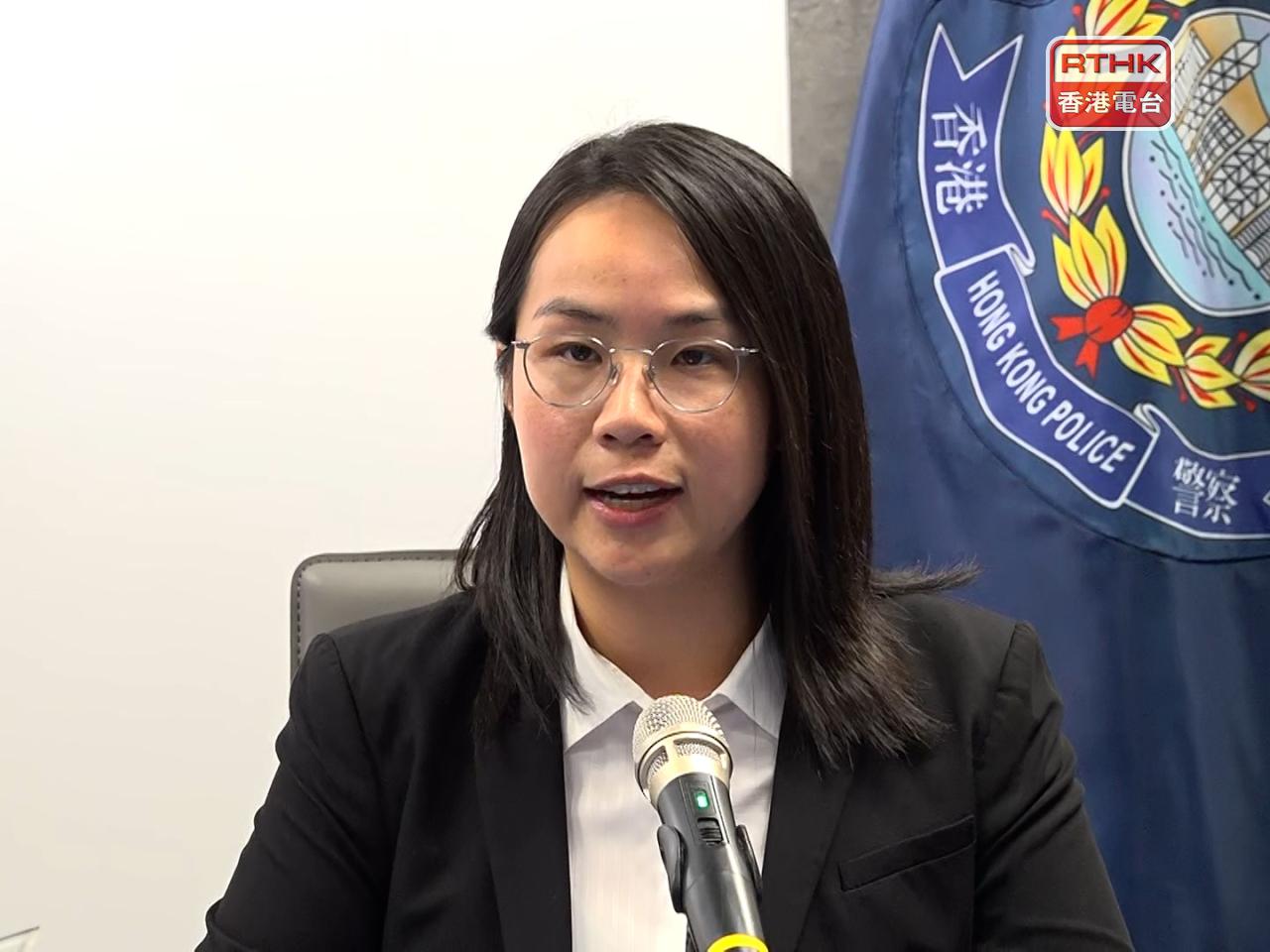 Lam Wa-yan says the police froze more than HK$10 million in suspected crime proceeds. Photo: RTHK