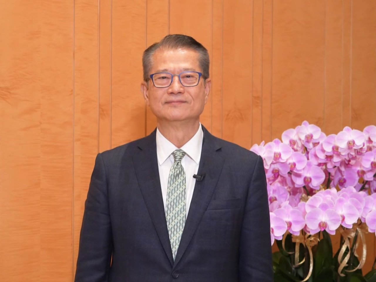 陳茂波表示，國家與亞洲將是世界經濟重要引擎，香港作為「超級聯繫人」及「超級增值人」的作用亦將更突出。（政府新聞處片段截圖）