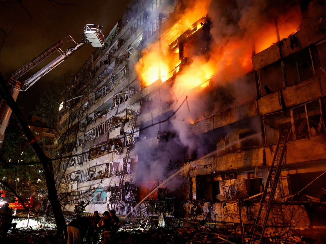 Ukrainian President Volodymyr Zelensky said Kyiv did not receive any advance warning of the missile attack from its Western allies. Photo: Reuters
