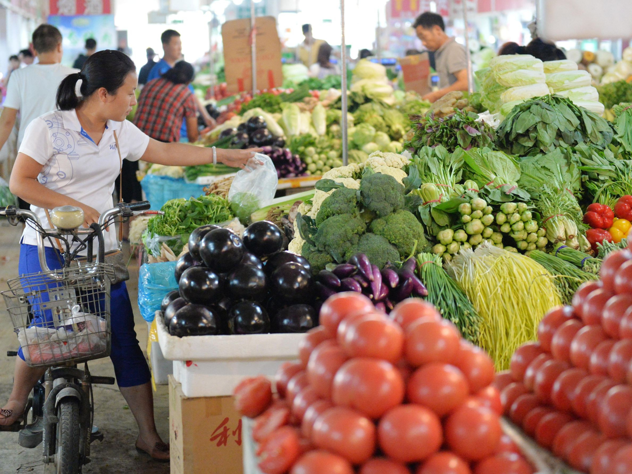 內地上月CPI按年升0.9%，創3個月新高。（新華社資料圖片）