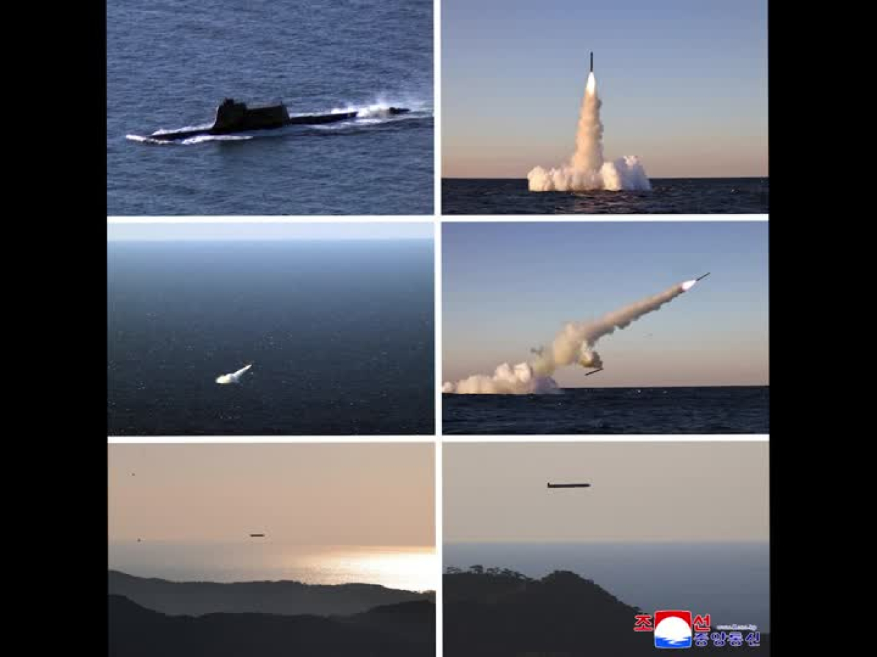 朝中社報道，朝鮮試射兩種潛射戰略巡航導彈。（路透社）