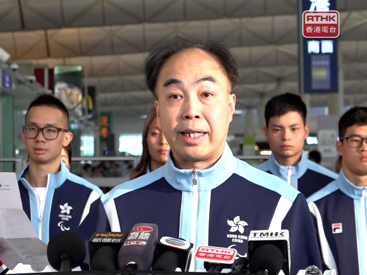 陸子聰希望有經驗的運動員與新一代運動員互相支持，一齊迎接挑戰。（麥偉康攝）