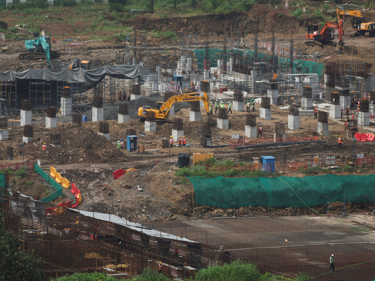 An Amazon data centre takes shape in Thane, India, amid strong growth in recent years despite global headwinds. File photo: Reuters