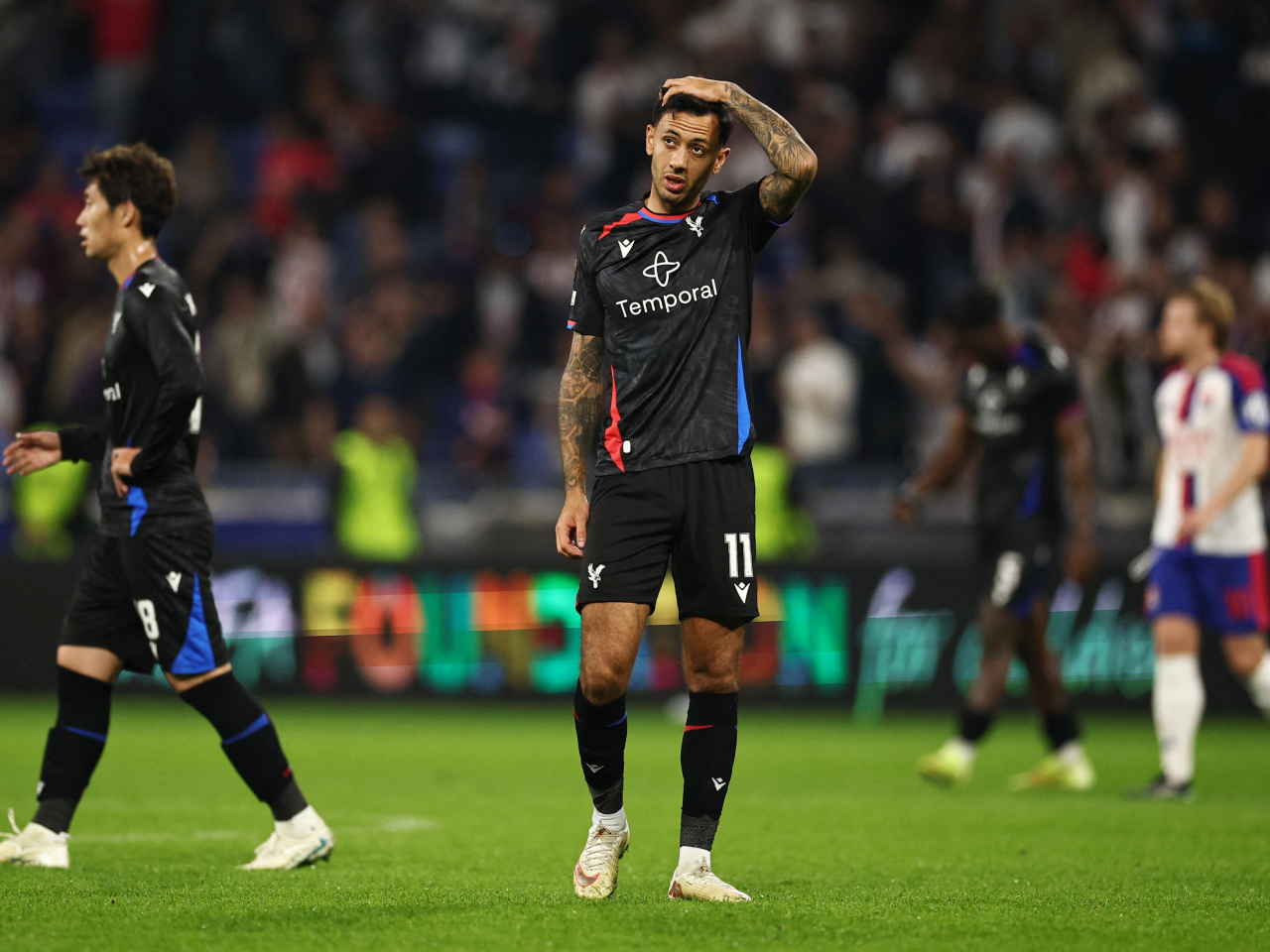 Palace suffered their fourth loss of the season across all competitions after falling 3-2 at Lyon. Photo: Reuters