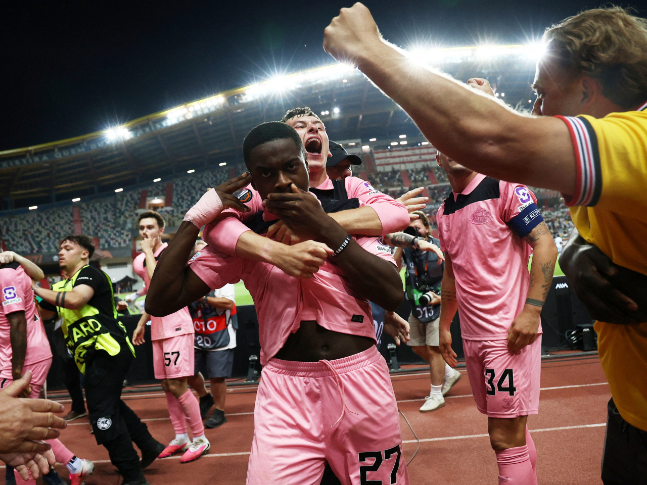 Sunderland's Noah Sadiki netted the winner deep into stoppage time to sink Portuguese side Torreense. Photo: Reuters