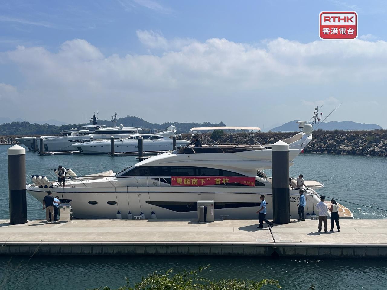 The vessels range from about 13 to 38 metres, with three from Shenzhen, one from Nansha and one from Zhuhai. Photo: RTHK