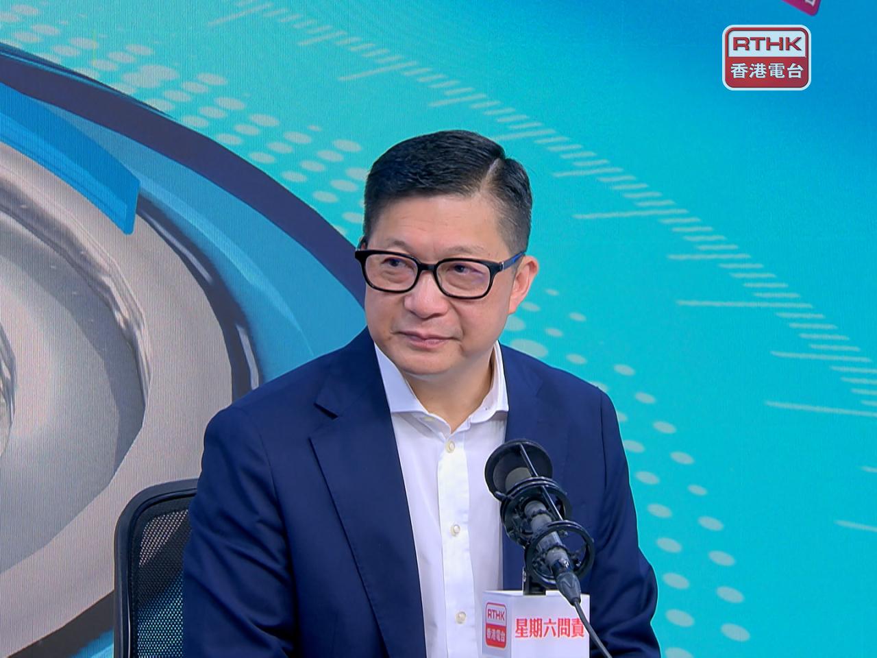 Chris Tang says the newly reopened Huanggang Port saw 92,000 travellers on Friday in the runup to the Chung Yeung Festival. Photo: RTHK
