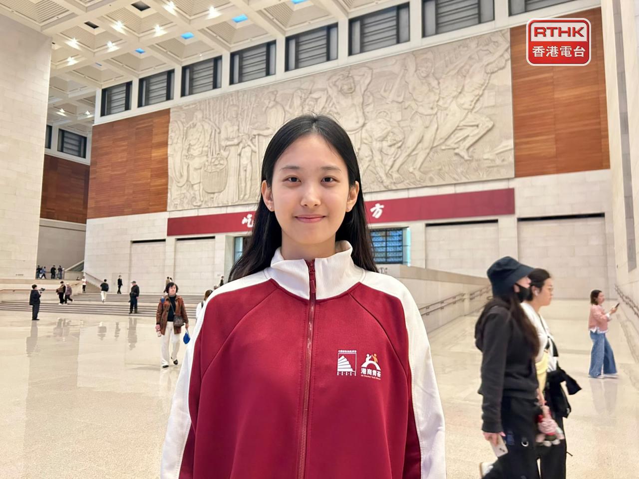 本身讀中國政法大學的林同學，希望透過活動結識在北京的香港人。（鄧穎琳攝）