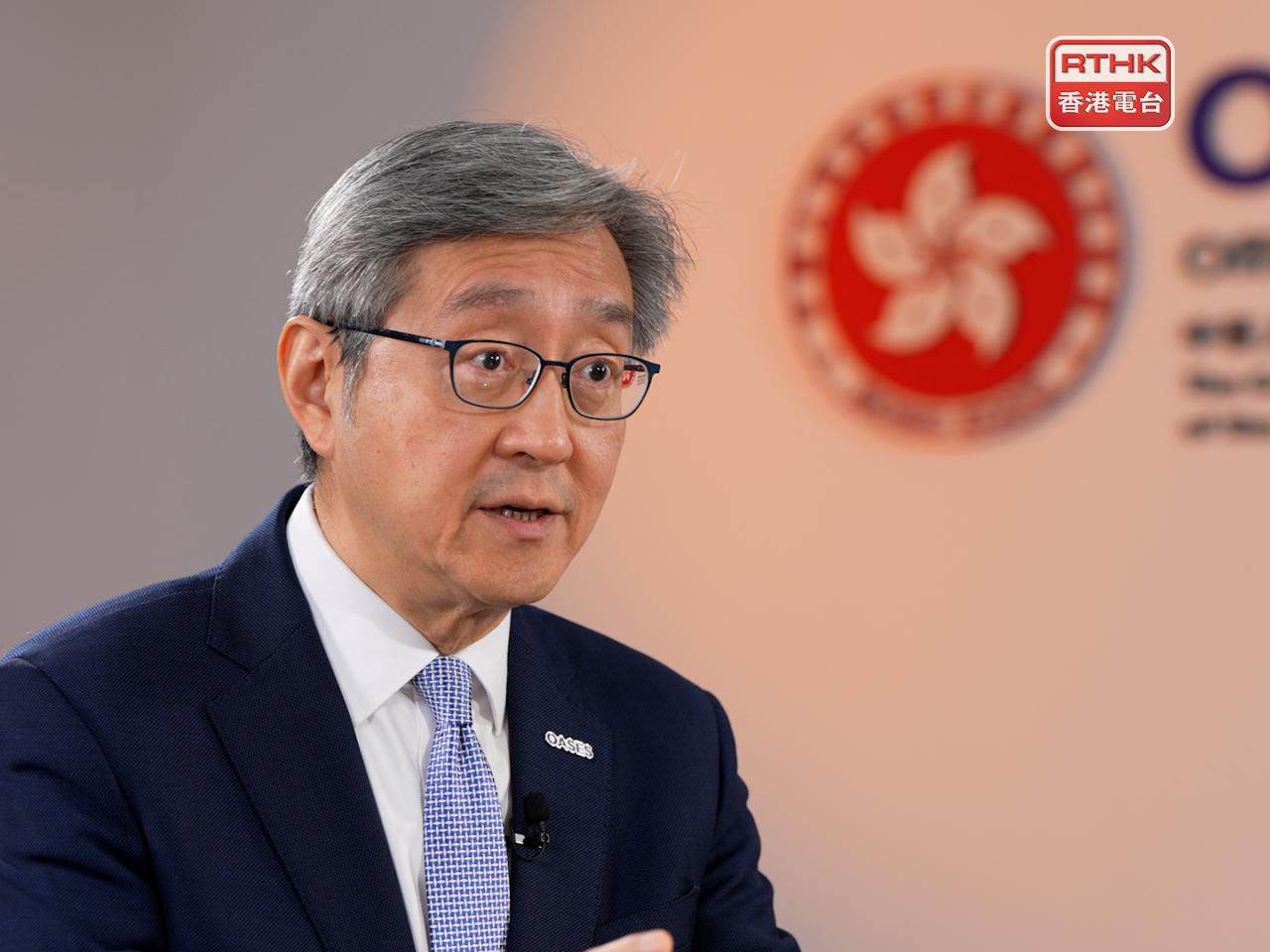 任景信表示，將再有全球十大的藥廠來港，展開新藥研發及臨床測試。（港台圖片）