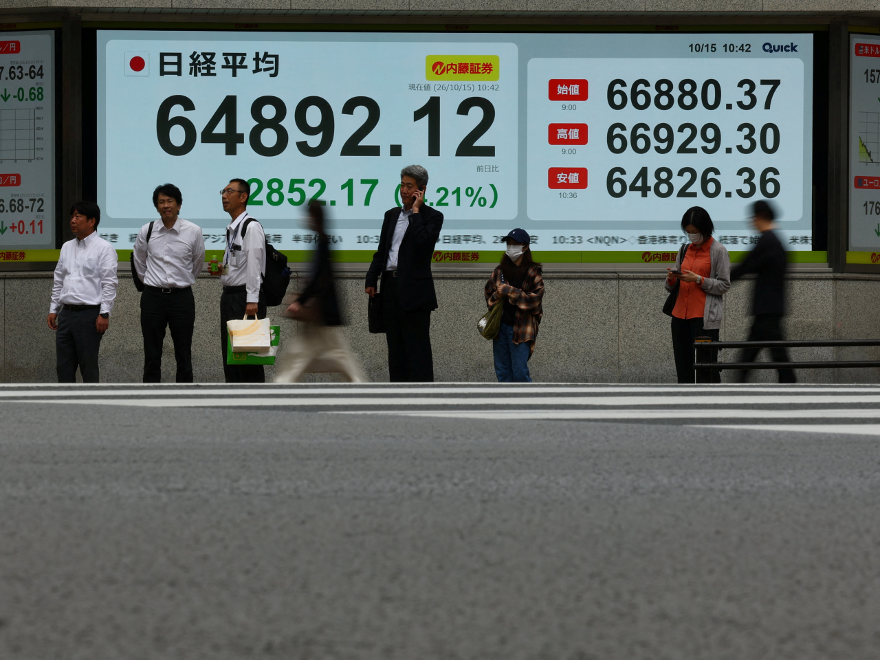 Japan's Nikkei opened lower on Monday over fears the massive funding for AI investment around the world may be unsustainable. File photo: Reuters