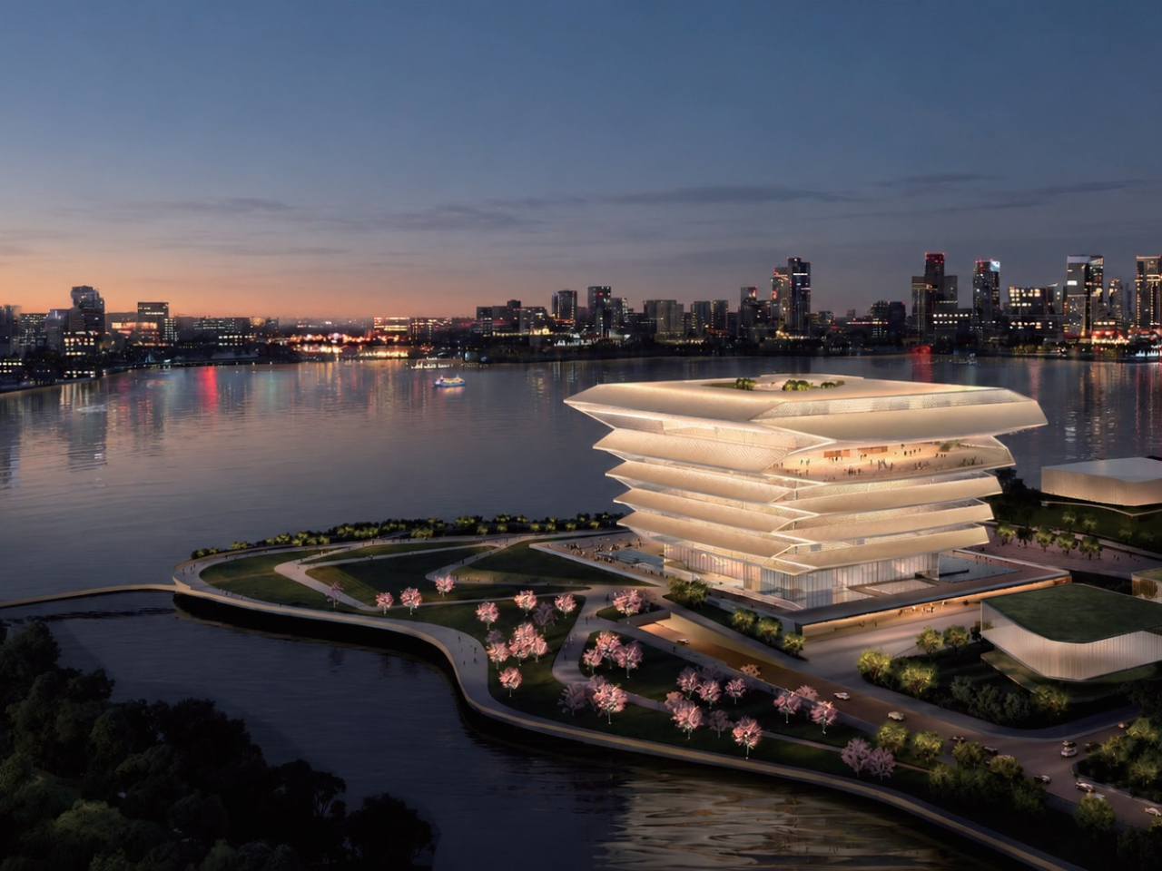 前海博物館由深圳市政府與中國國家博物館一同打造，總建築面積12.6萬平方米。（前海博物館提供）