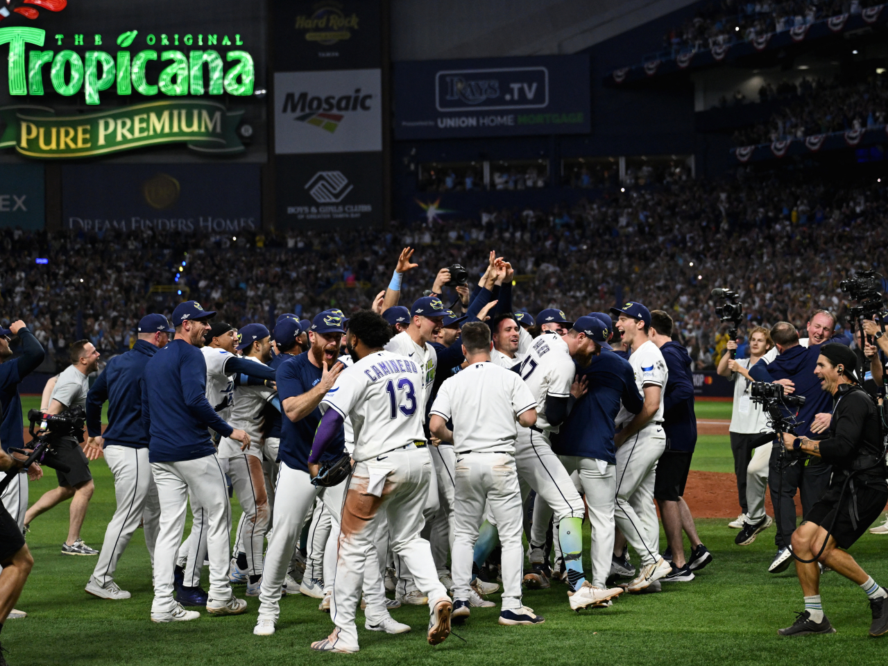 Tampa Bay have clinched their first trip to the Fall Classic in six years. Photo: Reuters