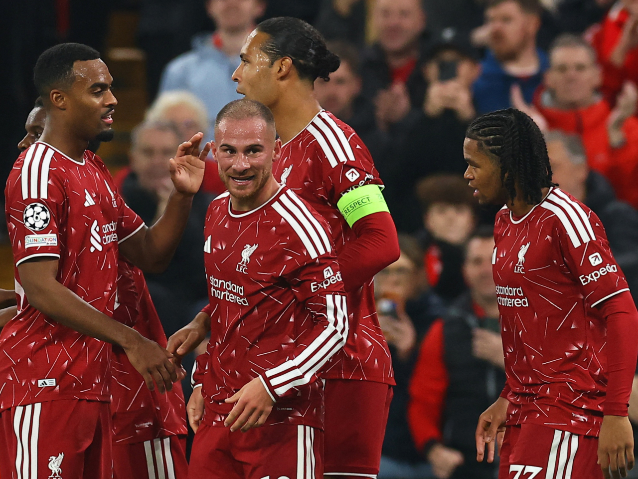 Liverpool stormed back from a two goal deficit to beat Villarreal at Anfield. Photo: Reuters