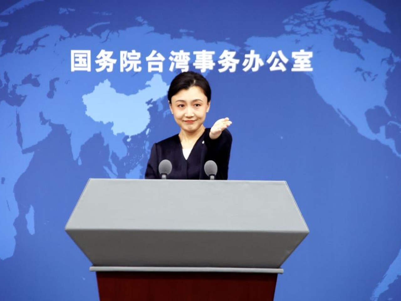 張晗表示，要和平、要發展、要交流、要合作是台灣社會主流民意。（新華社資料圖片）