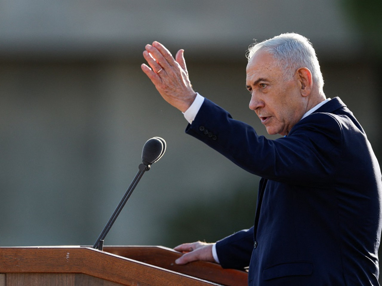 Benjamin Netanyahu's sabre-rattling came as the premier headed into the last week of a tight race for re-election. Photo: Reuters