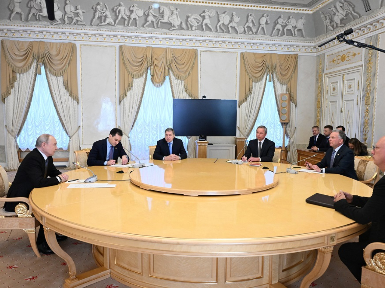 Russian President Vladimir Putin held more than three hours of talks with US special envoy Steve Witkoff in his home city of Saint Petersburg. Photo: Reuters