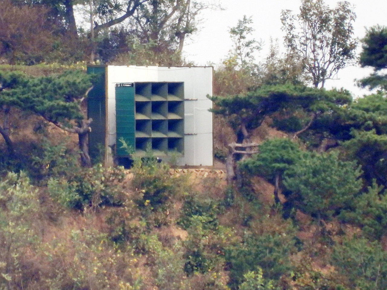 朝鮮設置擴音器，用於對韓國廣播。（路透社資料圖片）