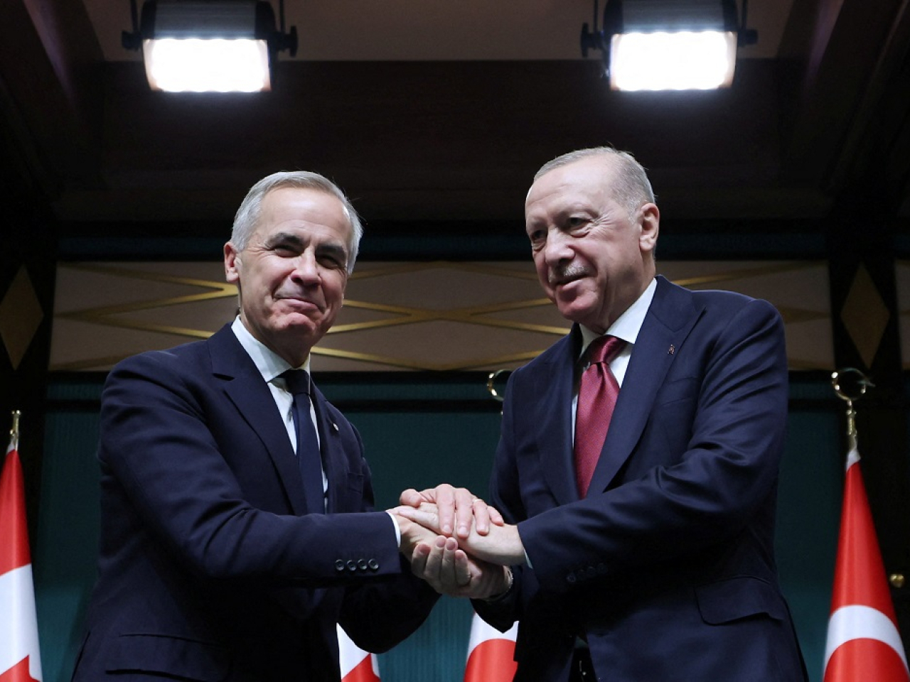 Mark Carney is the first Canadian PM to pay an official visit to T&uuml;rkiye. Photo: Reuters
