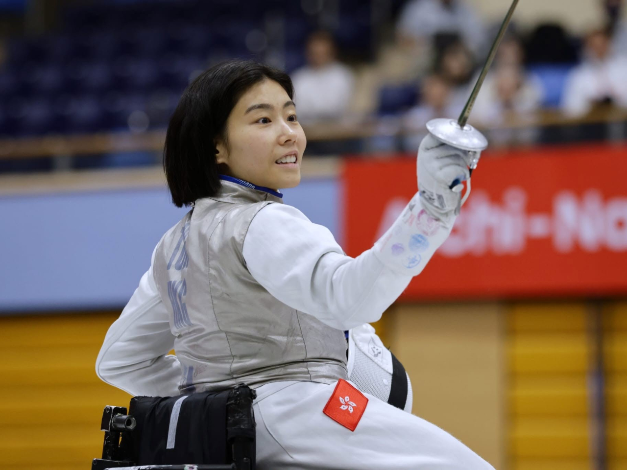 中國香港代表團將由女子殘疾人劍擊代表湯雅婷擔任閉幕禮持旗手。（中國香港殘疾人奧委會）