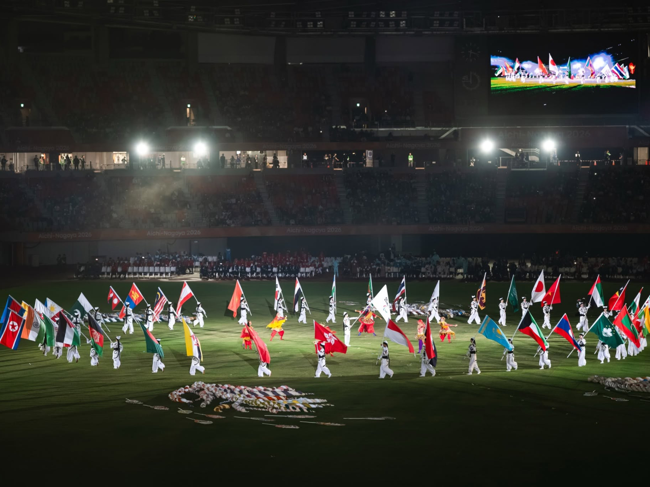 第五屆亞殘運傍晚舉行閉幕禮。（中國香港殘疾人奧委會提供）
