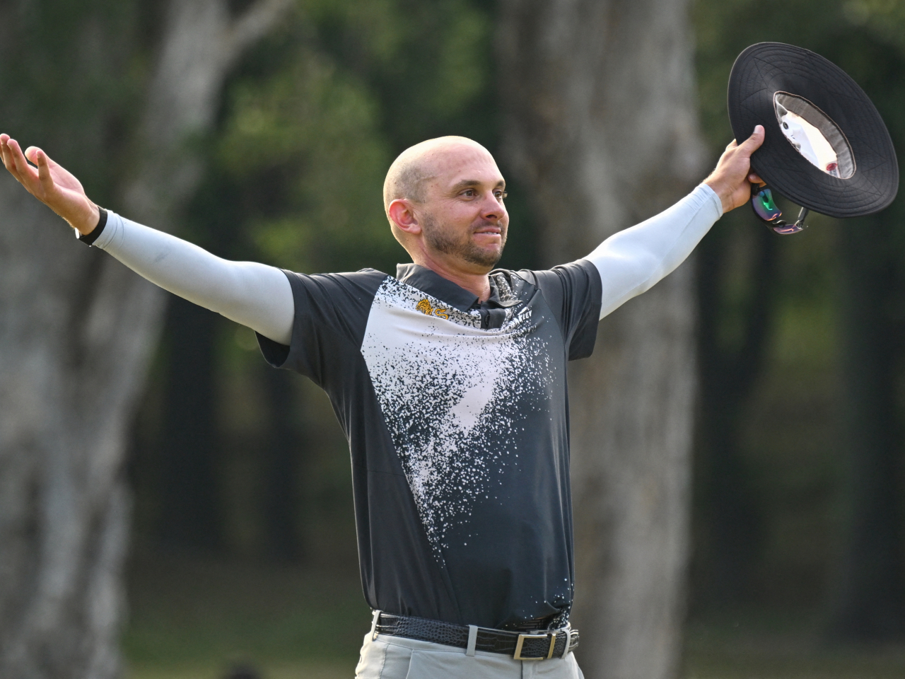 The Hong Kong Open is John Catlin's first triumph on the Asian circuit since the 2024 Saudi Open. Photo: AFP