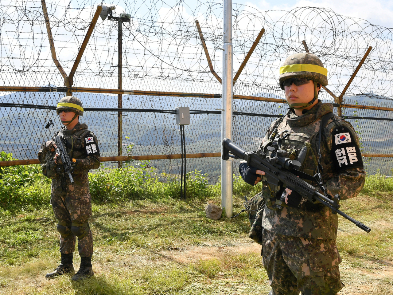 韓軍上月在韓朝軍事分界線附近韓方一側非軍事區執行任務時發生地雷爆炸，造成3名軍人受傷。（路透社資料圖片）