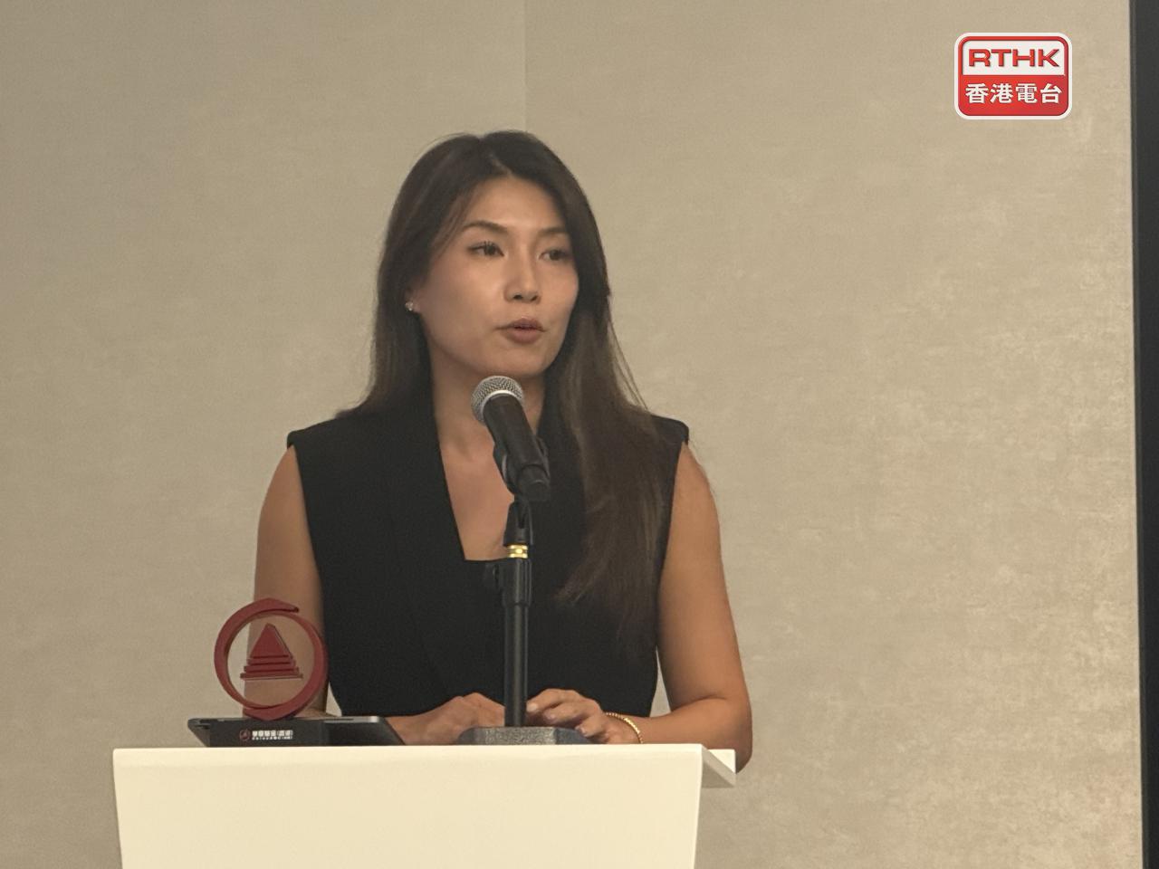 何蕊稱今次產品創新充分展現香港在合規數字金融創新的制度優勢和市場執行力。（趙嘉駿攝）