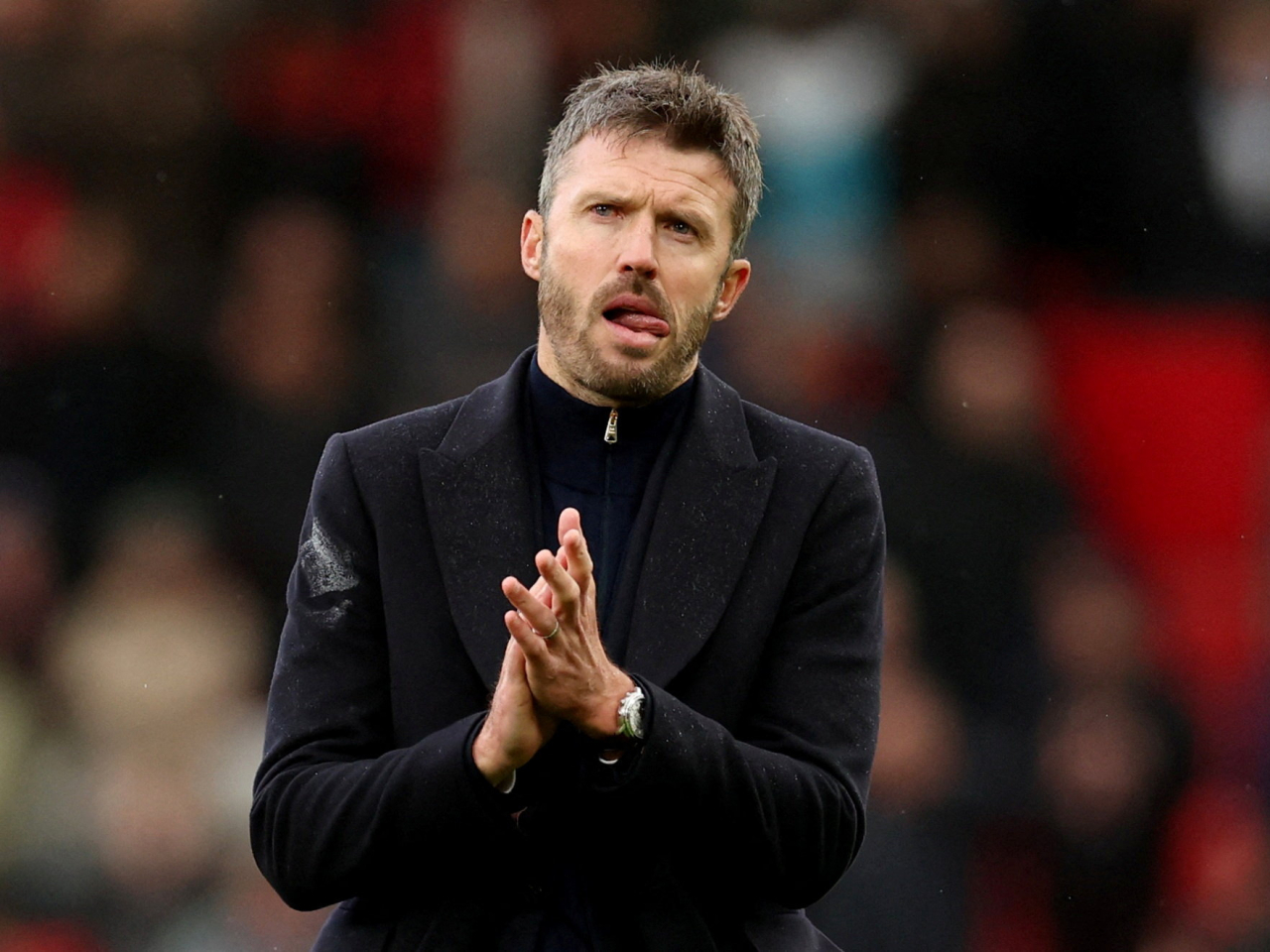 British media reports say Carrick was granted a lifeline to turn the Red Devils' season around after crisis talks with the club's hierarchy. Photo: Reuters