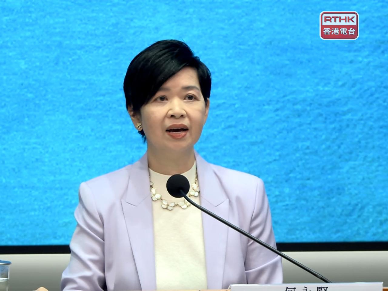 何永賢發表聲明說，願意為宏福苑火災承擔政治責任，希望逝者可以安息，家人可以安心前行，早日走出傷痛。（港台圖片）