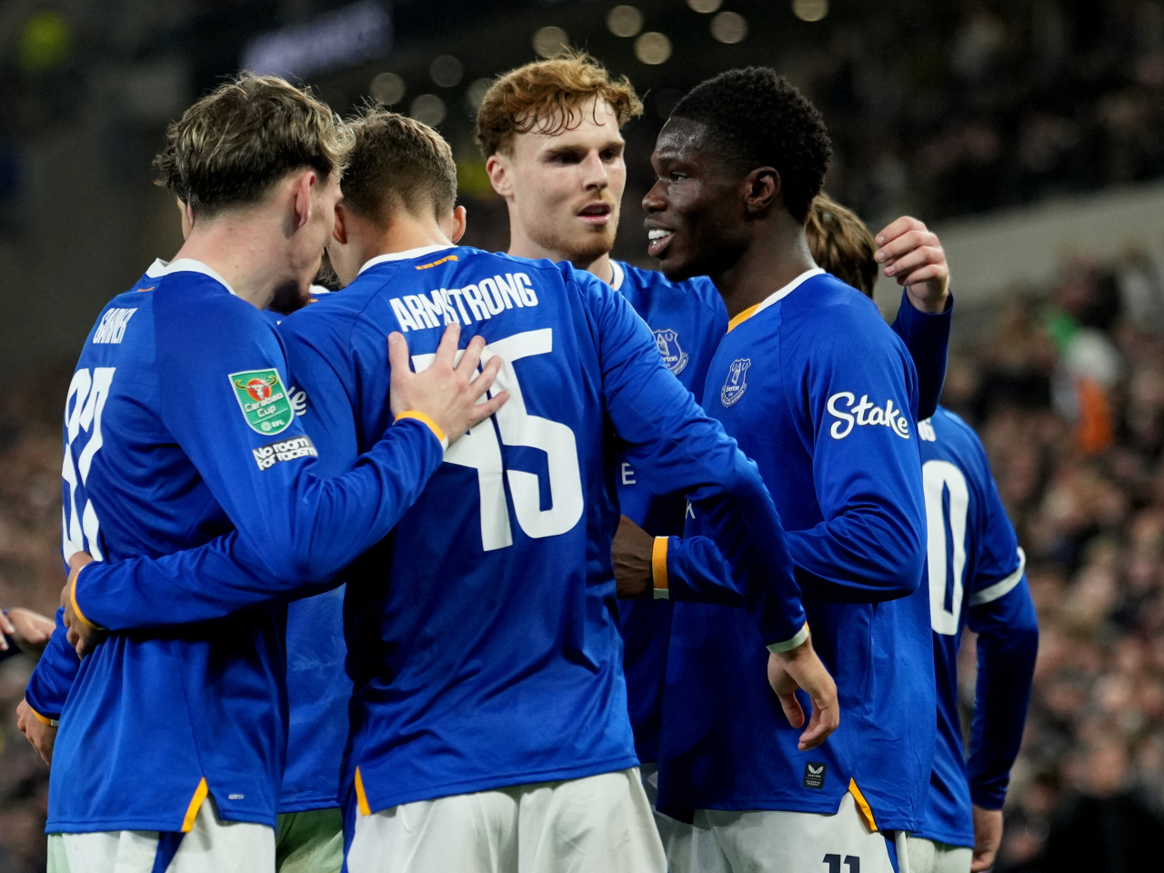 Everton will face fourth-tier side Fleetwood in the last eight of the competition. Photo: Reuters