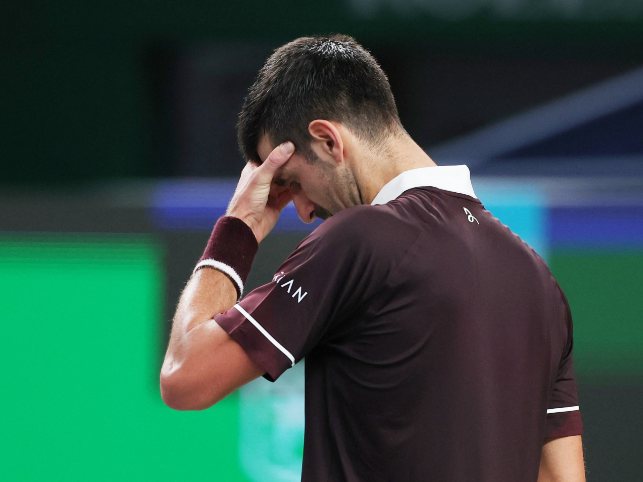 Djokovic's loss in Basel deals a heavy blow to his bid to qualify for the season-ending ATP Finals in Turin in November. Photo: Reuters