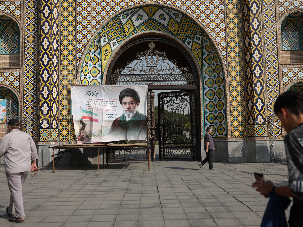 A banner with a picture of Iran's Supreme Leader, Mojtaba Khamenei, is displayed on a street in Tehran. File photo: Reuters